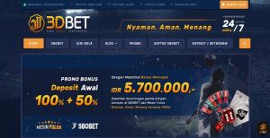 3DBet – Bonus Deposit 50% Sportsbook Member baru