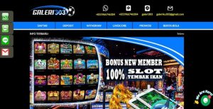 GALERI303 – Bonus Deposit 100% Live Casino Member Baru