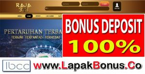 RAJA323 – Bonus Deposit 100% Sabung Ayam Buat Member Baru