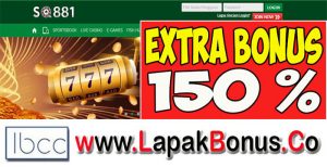SQ881 – Extra Bonus Deposit 150% Sportsbook Buat Member Baru
