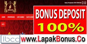 CENTRAL JUDI – Bonus Deposit 100% SPORTSBOOK Buat Member Baru