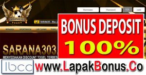 Sarana303 – Bonus Deposit 100% Sportsbook Buat Member Baru