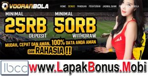 VOORANBOLA – BONUS DEPOSIT 100% SPORTSBOOK MEMBER BARU