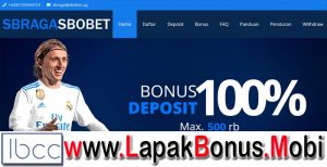 SBRAGASBOBET – BONUS DEPOSIT 100% SPORTSBOOK MEMBER BARU