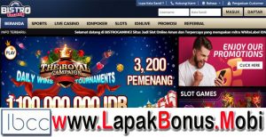 BISTROGAMING – BONUST DEPOSIT 100% LIVE CASINO DAN SPORTSBOOK