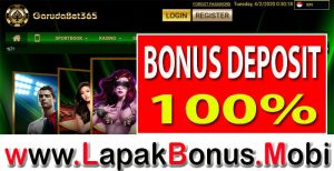 GARUDABET365 – BONUS DEPOSIT 100% MEMBER BARU SPORTSBOOK