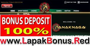 ANAKNAGA – WELCOME BONUS DEPOSIT 100% SPORTSBOOK MEMBER BARU
