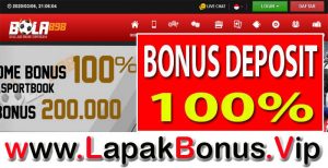 BOLA898 – WELCOME BONUS DEPOSIT 100% SPORTSBOOK MEMBER BARU