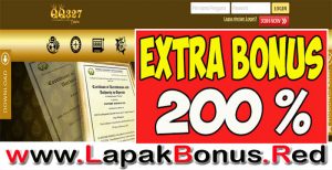 QQ327 – EXTRA BONUS DEPOSIT 200% LIVE CASINO MEMBER BARU