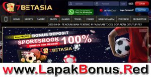 7BETASIA – WELCOME BONUS DEPOSIT SPORTSBOOK 100% MEMBER BARU