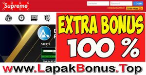 QQSUPREME – EXTRA BONUS DEPOSIT 100% SPORTSBOOK MEMBER BARU