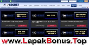 SOSBOBET – BONUS DEPOSIT SPORTSBOOK 100% SETIAP HARI
