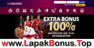 QQMAXWIN – EXTRA BONUS DEPOSIT 100% SPORTSBOOK MEMBER BARU