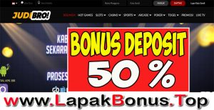 JUDIBRO – WELCOME BONUS DEPOSIT 50% SPORTSBOOK MEMBER BARU