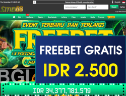 SITUS66 – FREEBET GRATIS TERBARU TANPA DEPOSIT RP 2.500