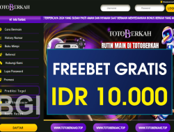TOTOBERKAH – FREEBET GRATIS RP 10.000 DOWNLOAD APK