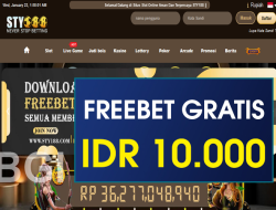 STY188 – FREEBET GRATIS APK TERBARU RP 10.000