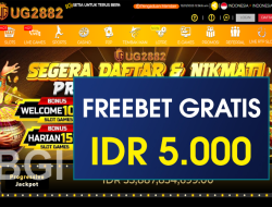 UG2882 – FREEBET GRATIS TERBARU TANPA DEPOSIT RP 5.000