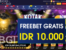 MACAOSLOT – FREEBET GRATIS APK TERBARU RP 10.000